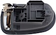 93848 Front Or Rear, Driver Side Gray bezel with chrome lever Interior Door Handle, Help Series