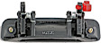 93857 Front, Passenger Side Smooth Gray Exterior Door Handle, Without Key Hole, Help Series
