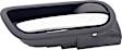 93875 Rear, Passenger Side Chrome Lever with Black Bezel Interior Door Handle, Help Series