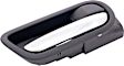 93875 Rear, Passenger Side Chrome Lever with Black Bezel Interior Door Handle, Help Series
