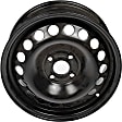 939-100 Steel Black Wheel, 15 in. X 6 in., 4 x 3.94 in. Bolt Pattern