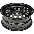 939-104 Black Wheel, 15 in. X 6 in., 4 x 3.93 in. Bolt Pattern