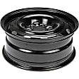 939-107 Steel Black Wheel, 16 in. X 6.5 in., 5 x 4.5 in. Bolt Pattern