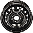 939-111 Steel Black Wheel, 15 in. X 6 in., 4 x 4.5 in. Bolt Pattern