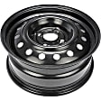 939-112 Steel Black Wheel, 16 in. X 6.5 in., 4 x 4.5 in. Bolt Pattern