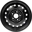 939-117 Steel Black Wheel, 16 in. X 6.5 in.