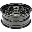 939-117 Steel Black Wheel, 16 in. X 6.5 in.