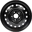 939-118 Black Wheel, 16 in. X 6.5 in., 5 x 4.5 in. Bolt Pattern