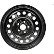 939-119 Black Wheel, 15 in. X 6 in., 5 x 100 mm Bolt Pattern