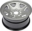 939-123 Steel Silver Wheel, 17 in. X 8 in.