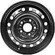 939-124 Black Wheel, 15 in. X 5.5 in., 5 x 4.5 in. Bolt Pattern