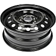 939-124 Black Wheel, 15 in. X 5.5 in., 5 x 4.5 in. Bolt Pattern
