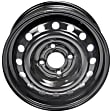 939-126 Steel Black Wheel, 15 in. X 6 in., 4 x 4.5 in. Bolt Pattern
