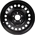 939-138 Steel Black Wheel, 16 in. X 6.5 in., 5 x 4.5 in. Bolt Pattern