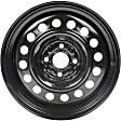 939-146 Steel Black Wheel, 15 in. X 6 in., 4 x 3.94 in. Bolt Pattern