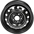 939-150 Steel Black Wheel, 16 in. X 6.5 in., 5 x 4.5 in. Bolt Pattern