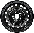939-156 Steel Black Wheel, 16 in. X 7 in., 5 x 110 mm Bolt Pattern