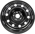 939-157 Steel Black Wheel, 17 in. X 6.5 in., 5 x 114.3 mm Bolt Pattern