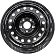 939-159 Steel Black Wheel, 16 in. X 6.5 in., 5 x 110 mm Bolt Pattern