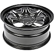 939-161 Steel Black Wheel, 17 in. X 7.5 in., 6 x 5.20 in. Bolt Pattern
