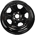 939-173 Steel Black Wheel, 19.57 in. X 7.5 in., 5 x 4.72 in. Bolt Pattern