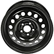 939-176 Steel Black Wheel, 15 in. X 6 in., 5 x 3.94 in. Bolt Pattern