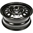 939-176 Steel Black Wheel, 15 in. X 6 in., 5 x 3.94 in. Bolt Pattern
