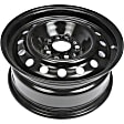 939-180 Steel Black Wheel, 15 in. X 6.5 in., 5 x 4.33 in. Bolt Pattern