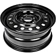 939-184 Steel Black Wheel, 16 in. X 6.5 in., 5 x 4.53 in. Bolt Pattern