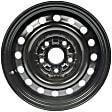 939-194 Steel Black Wheel, 15 in. X 6.5 in., 5 x 114.3 mm Bolt Pattern