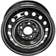 939-196 Steel Black Wheel, 15 in. X 6 in., 5 x 4.5 in. Bolt Pattern