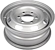 939-204 Steel Silver Wheel, 15 in. X 6 in., 6 x 5.5 in. Bolt Pattern