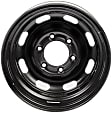 939-204 Steel Silver Wheel, 15 in. X 6 in., 6 x 5.5 in. Bolt Pattern