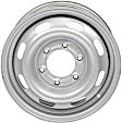 939-204 Steel Silver Wheel, 15 in. X 6 in., 6 x 5.5 in. Bolt Pattern