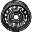 939-226 Steel Black Wheel, 15 in. X 6.5 in., 4 x 4.5 in. Bolt Pattern