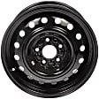 939-237 Steel Black Wheel, 17.3 in. X 7.5 in.
