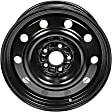 939-241 Steel Black Wheel, 17 in. X 7.5 in., 5 x 114.3 mm Bolt Pattern