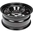 939-241 Steel Black Wheel, 17 in. X 7.5 in., 5 x 114.3 mm Bolt Pattern