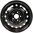 939-247 Steel Black Wheel, 16 in. X 6.5 in., 5 x 114.3 mm Bolt Pattern
