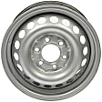 939-268 Steel Silver Wheel, 16 in. X 6.5 in., 6 x 5.12 in. Bolt Pattern