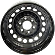 939-268 Steel Silver Wheel, 16 in. X 6.5 in., 6 x 5.12 in. Bolt Pattern