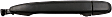 93994 Rear, Driver or Passenger Side Textured Black Exterior Door Handle, Without Key Hole, Help Series