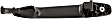 93994 Rear, Driver or Passenger Side Textured Black Exterior Door Handle, Without Key Hole, Help Series