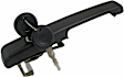 94499 Front, Driver Side Textured Black Exterior Door Handle, Without Key Hole, Help Series