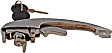 94540 Front, Driver or Passenger Side Zinc Exterior Door Handle, With Key Hole, Help Series