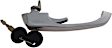 94544 Front, Driver or Passenger Side Chrome Exterior Door Handle, Without Key Hole, Help Series