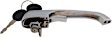 94544 Front, Driver or Passenger Side Chrome Exterior Door Handle, Without Key Hole, Help Series