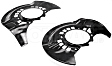 947-007 Front Brake Dust Shields, OE Solutions Series