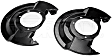 947-010 Front Brake Dust Shields, OE Solutions Series