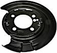 947-013 Rear, Passenger Side Brake Dust Shields Black, Steel, OE Solutions Series